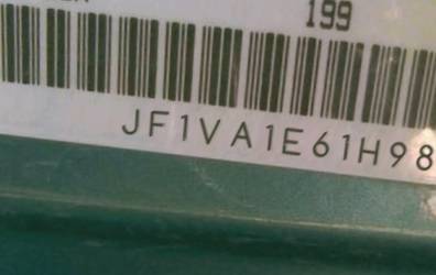 VIN prefix JF1VA1E61H98