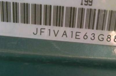VIN prefix JF1VA1E63G88