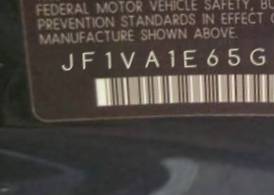 VIN prefix JF1VA1E65G98
