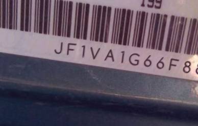 VIN prefix JF1VA1G66F88