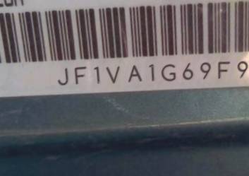 VIN prefix JF1VA1G69F98