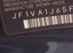 VIN prefix JF1VA1J65F98