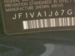 VIN prefix JF1VA1J67G88