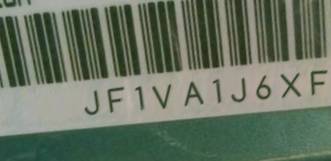 VIN prefix JF1VA1J6XF88