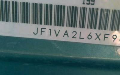 VIN prefix JF1VA2L6XF98