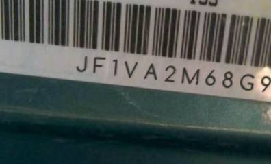 VIN prefix JF1VA2M68G98