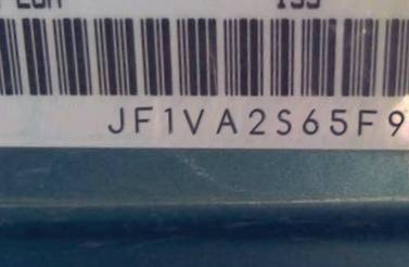 VIN prefix JF1VA2S65F98