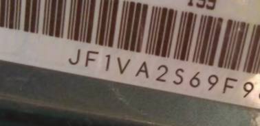 VIN prefix JF1VA2S69F98