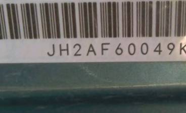 VIN prefix JH2AF60049K7