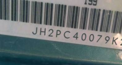 VIN prefix JH2PC40079K2