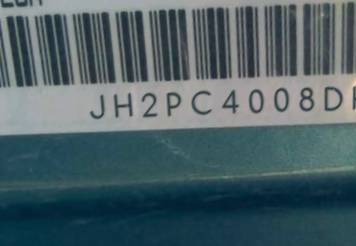 VIN prefix JH2PC4008DK6