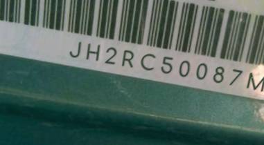 VIN prefix JH2RC50087M3