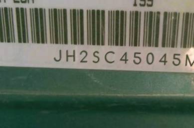 VIN prefix JH2SC45045M5