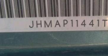 VIN prefix JHMAP11441T0