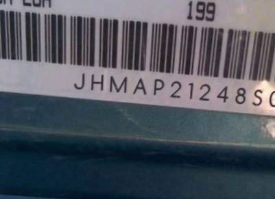 VIN prefix JHMAP21248S0