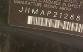 VIN prefix JHMAP21288S0