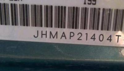 VIN prefix JHMAP21404T0