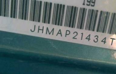 VIN prefix JHMAP21434T0