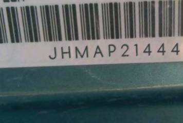 VIN prefix JHMAP21444T0