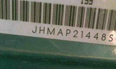 VIN prefix JHMAP21448S0