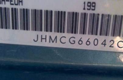 VIN prefix JHMCG66042C0