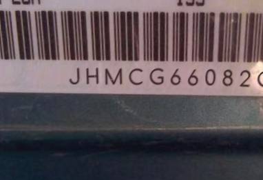 VIN prefix JHMCG66082C0