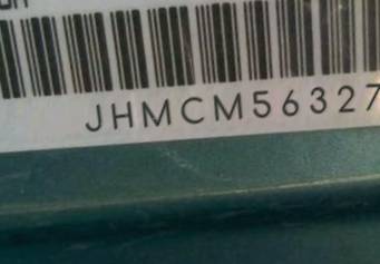 VIN prefix JHMCM56327C0