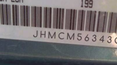 VIN prefix JHMCM56343C0