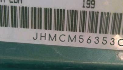 VIN prefix JHMCM56353C0