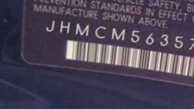 VIN prefix JHMCM56357C0