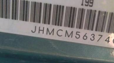 VIN prefix JHMCM56374C0