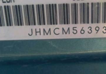 VIN prefix JHMCM56393C0