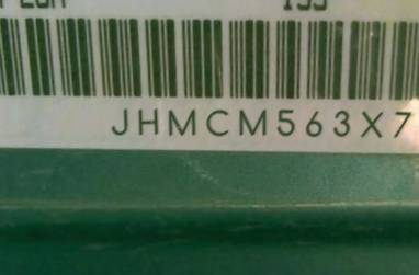 VIN prefix JHMCM563X7CD