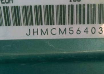 VIN prefix JHMCM56403C0