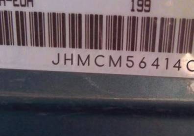 VIN prefix JHMCM56414C0