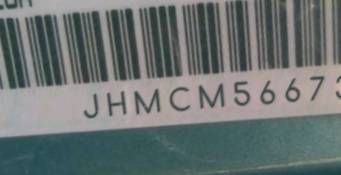 VIN prefix JHMCM56673C0