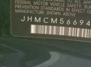 VIN prefix JHMCM56694C0