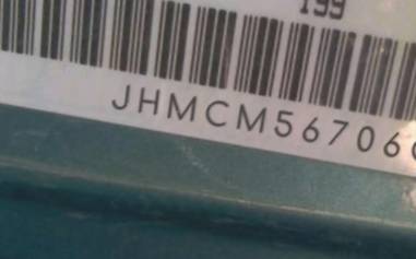 VIN prefix JHMCM56706C0