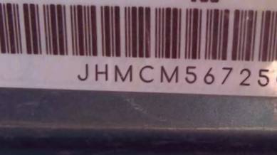 VIN prefix JHMCM56725C0
