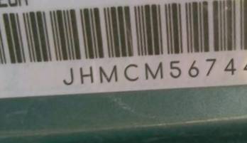 VIN prefix JHMCM56744C0