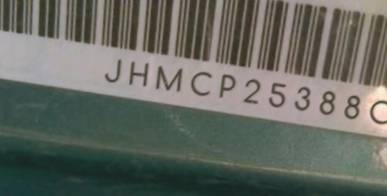 VIN prefix JHMCP25388C4
