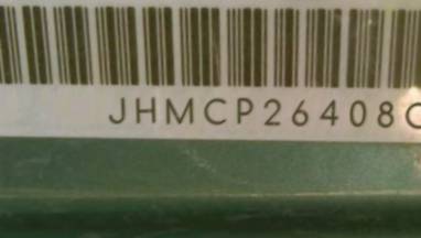 VIN prefix JHMCP26408C0
