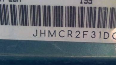 VIN prefix JHMCR2F31DC0