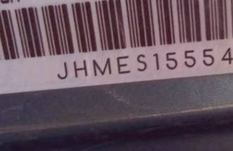 VIN prefix JHMES15554S0