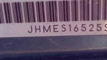 VIN prefix JHMES16525S0