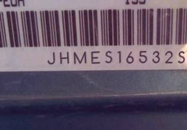 VIN prefix JHMES16532S0