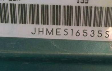 VIN prefix JHMES16535S0