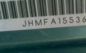 VIN prefix JHMFA15536S0
