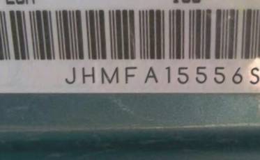 VIN prefix JHMFA15556S0