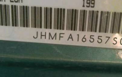 VIN prefix JHMFA16557S0